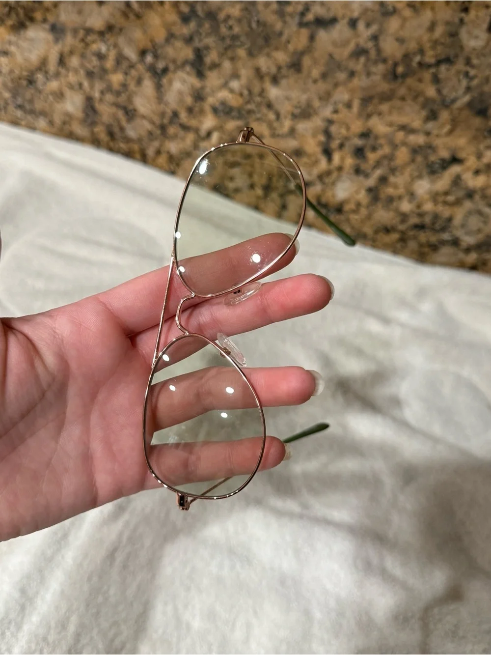 CADDIS EYE 🤓 GLASSES 0.0 rose gold progressive Aviator Mabuhay